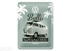 Retro metallitaulu VW Bulli 15x20 cm