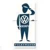 Retro metallitaulu VW Dienst 25x50 cm