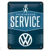 Retro metallitaulu VW Service 15x20 cm