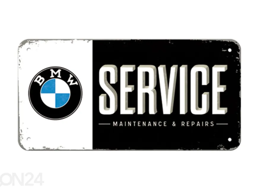 RETRO seinäkello BMW SERVICE 10x20 cm
