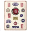 Retrotyylinen metallitaulu Fiat - Logo Evolution 30x40 cm