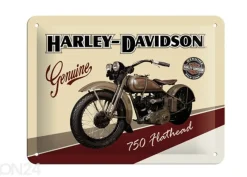 Retrotyylinen metallitaulu Harley-Davidson 750 Flathead 15x20cm