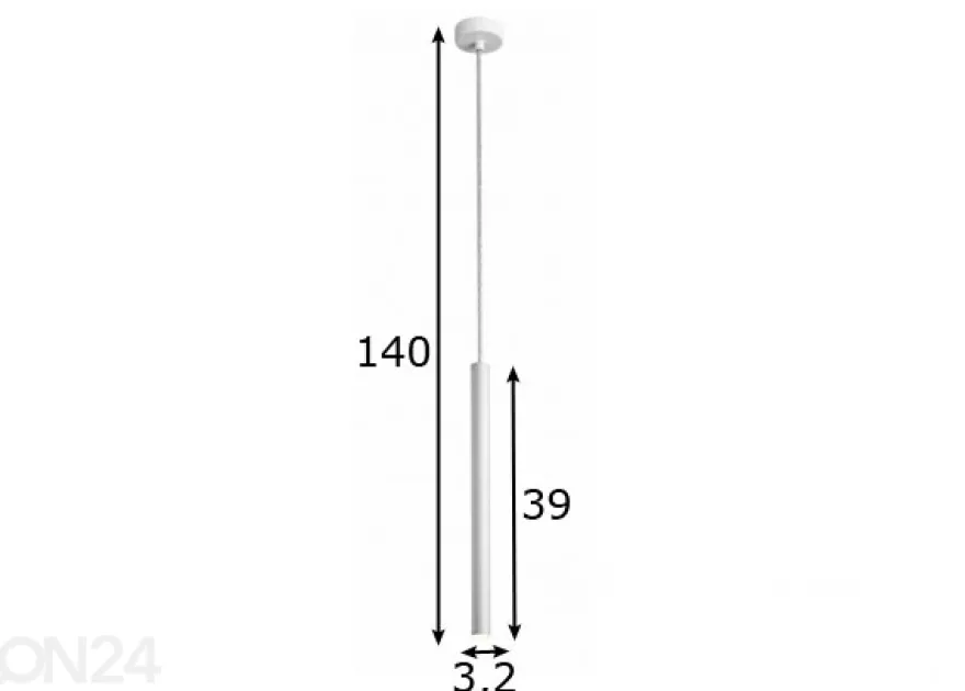 Riippuvalaisin Loya White LED