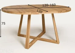 Ruokailuryhmä tammipuuta Merbi 12