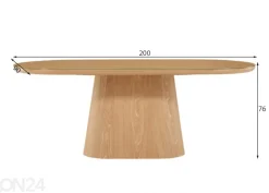 Ruokapöytä Castor 90x200 cm