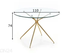 Ruokapöytä Ø 110 cm