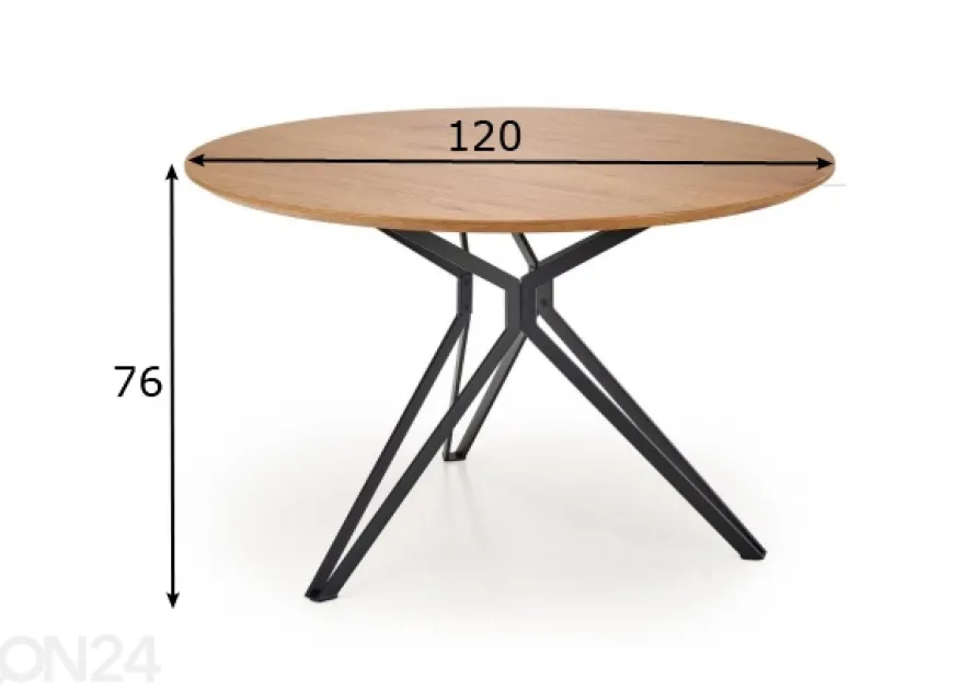 Ruokapöytä Ø 120 cm