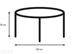 Ruokapöytä Concord Ø105 cm