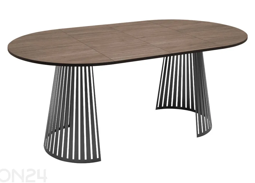 Ruokapöytä Cone 120x120-196 cm