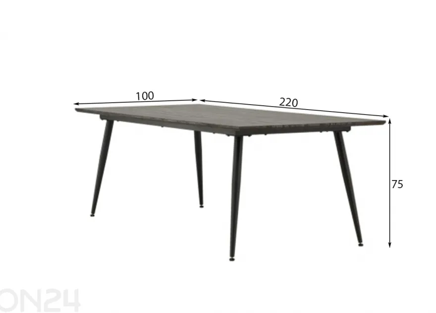 Ruokapöytä Keholmen Keholmen 220x100 cm
