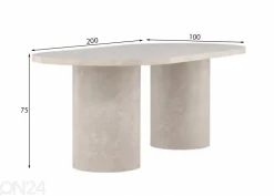 Ruokapöytä Narvik 100x200 cm