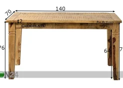 Ruokapöytä Rustic 140x70 cm