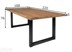 Ruokapöytä Tische 220x100 cm