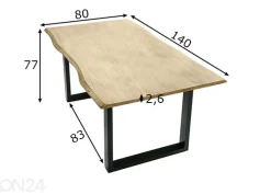 Ruokapöytä Tische 80x140 cm