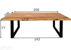 Ruokapöytä Tische 200x100 cm