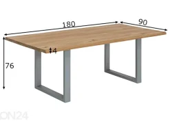 Ruokapöytä Tische 90x180 cm