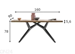 Ruokapöytä Tische 90x160 cm