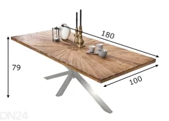 Ruokapöytä Tische 100x180 cm