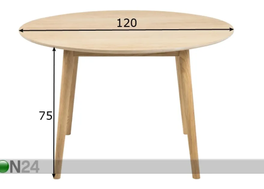Ruokapöytä Tokyo Ø 120 cm