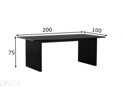 Ruokapöytä Vail 200x100 cm