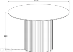 Ruokapöytä Verso Ø 120 cm
