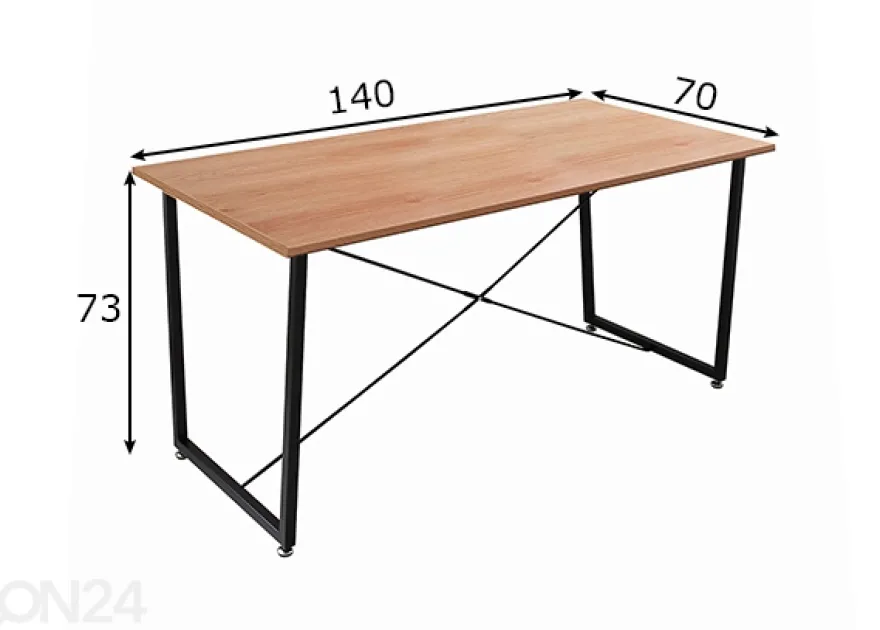 Ruokapöytä 70x140 cm