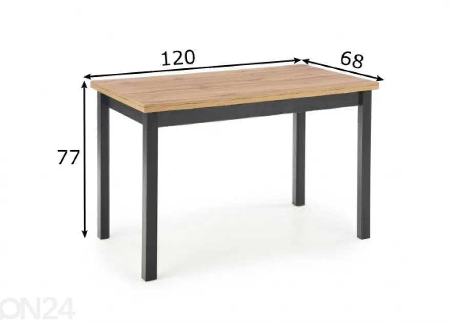 Ruokapöytä 120x68 cm