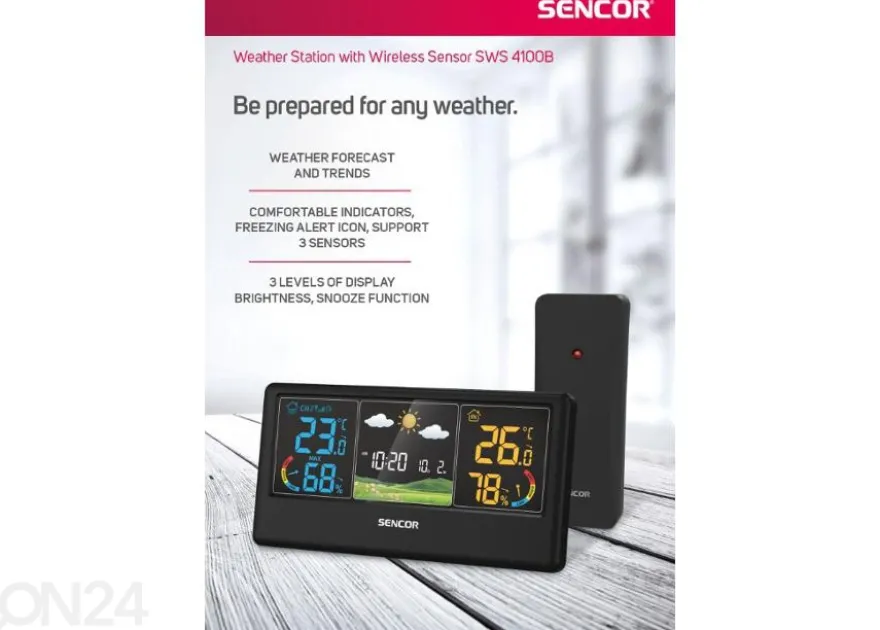 Sääasema Sencor SWS4100B, musta
