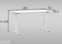 Säädettävä työpöytä 140 cm