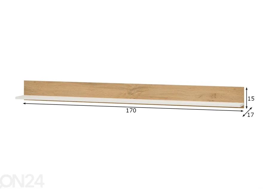 Seinähylly City 170 cm