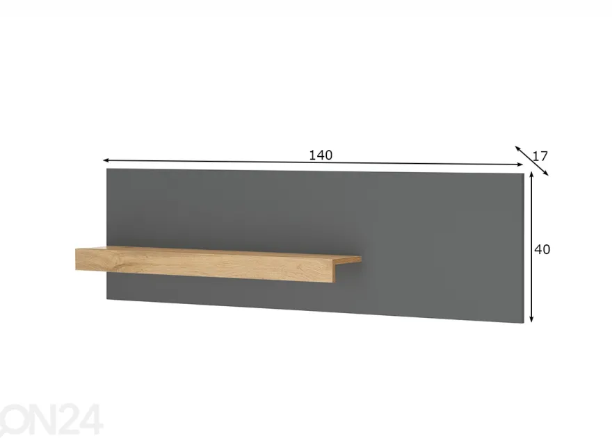 Seinähylly City 140 cm