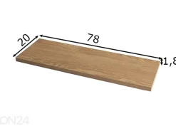 Seinähylly 78 cm, tammi