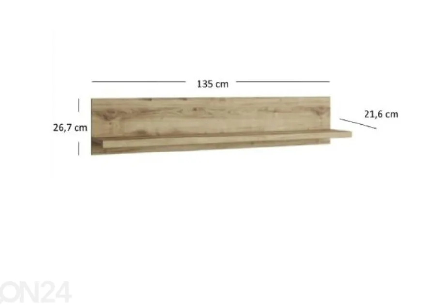 Seinähylly Doorset 135 cm