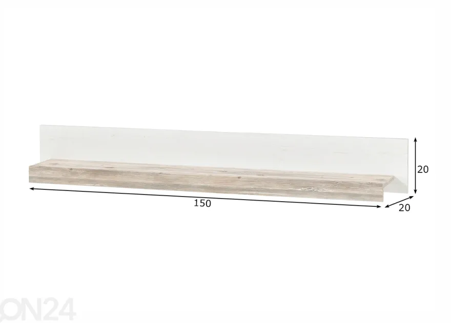 Seinähylly Florenz 150 cm