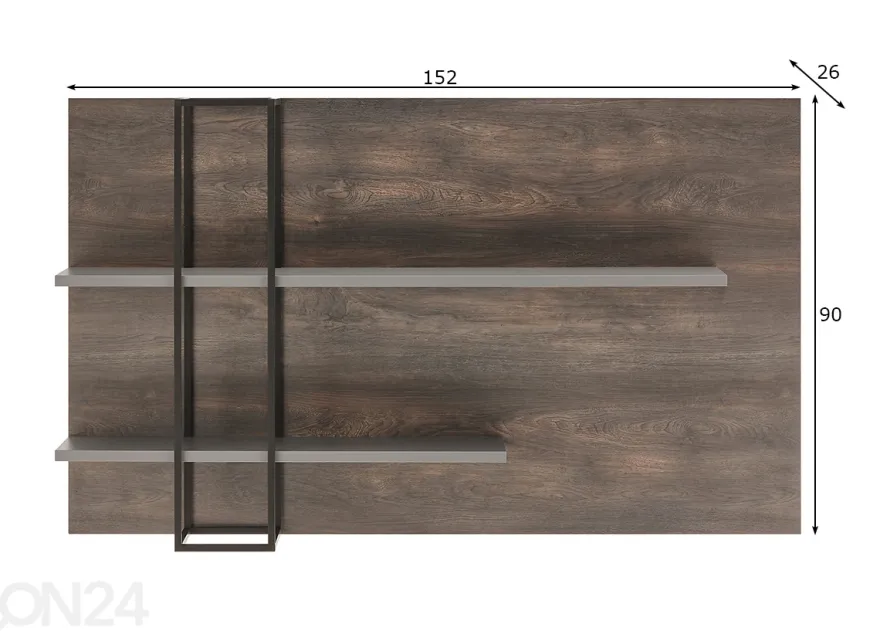Seinähylly Largo 152 cm
