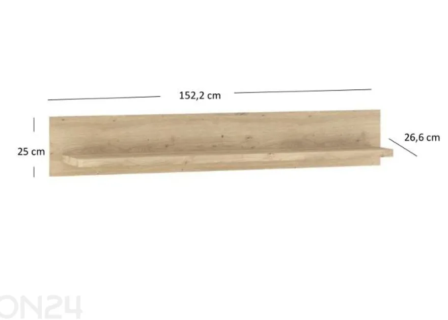Seinähylly Moris 152,2 cm