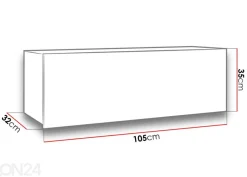 Seinäkaappi Claudia 105 cm