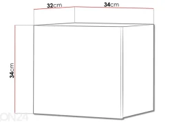Seinäkaappi Claudia 34 cm