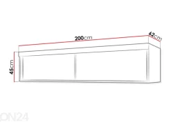 Seinäkaappi 200 cm