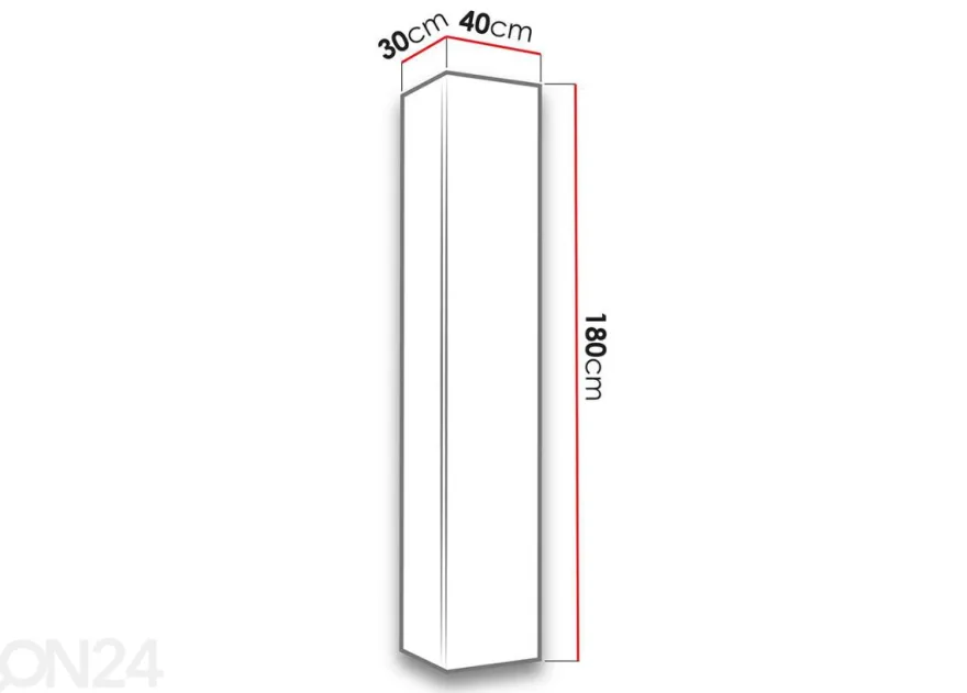 Seinäkaappi Figo 40 cm