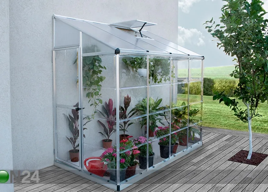 Seinäkasvihuone Palram Hybrid 2,44x1,24 m, 3,04 m²