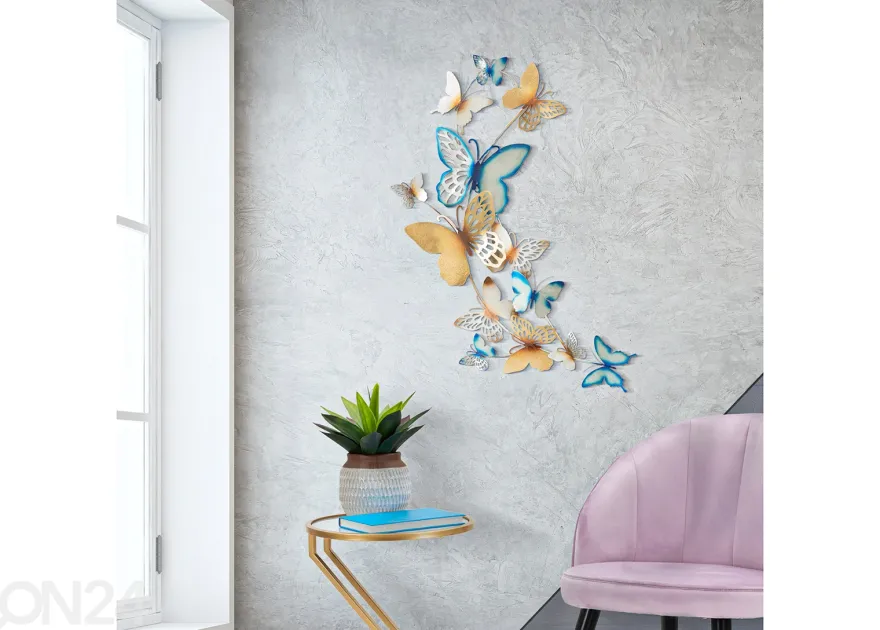 Seinäkoriste Butterflies 59,5x111,5 cm