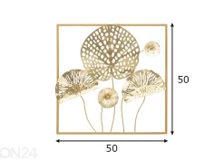 Seinäkoriste Gold Flower 50x50 cm
