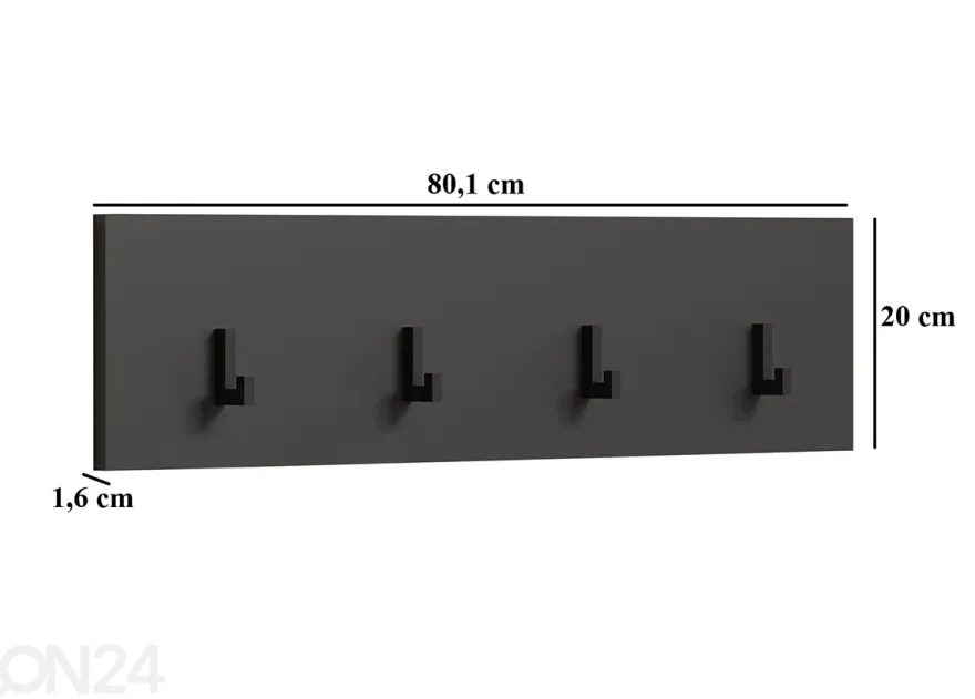 Seinänaulakko Esteban 80 cm