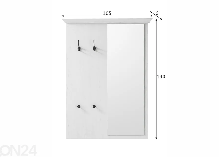 Seinänaulakko Westerland 105 cm