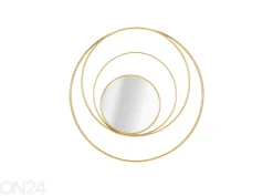 Seinäpeili Arc 80x80 cm, kullanvärinen