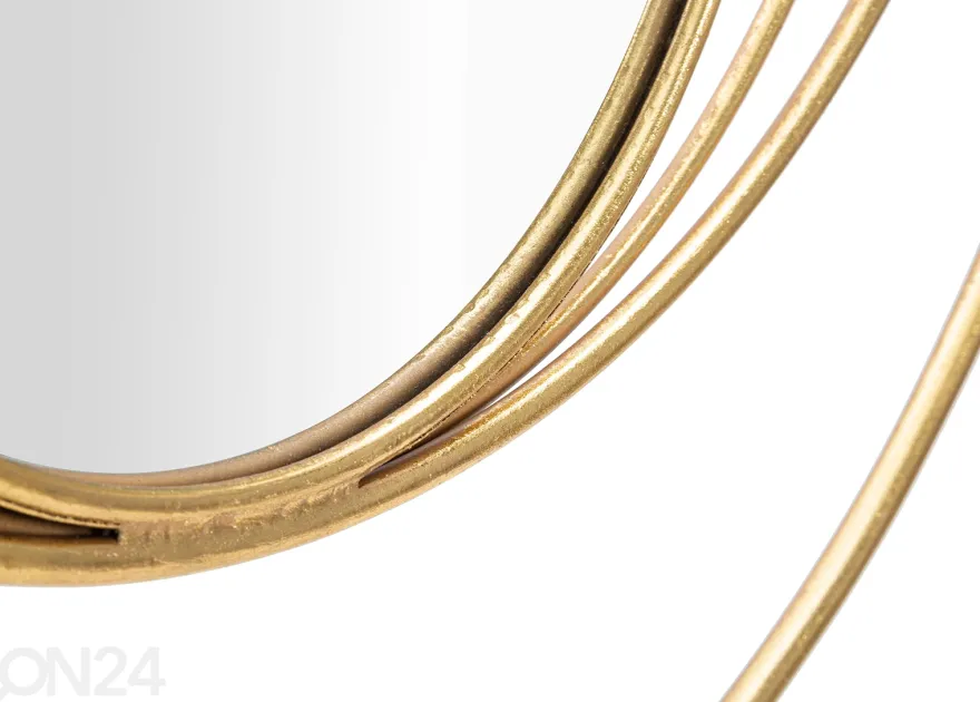 Seinäpeili Arc 80x80 cm, kullanvärinen