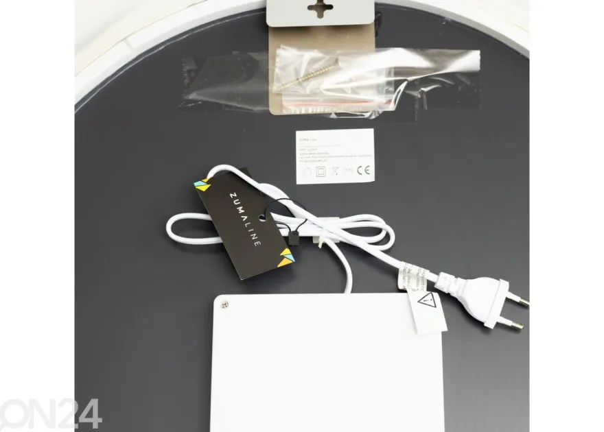 Seinäpeili Ø 60 cm LED