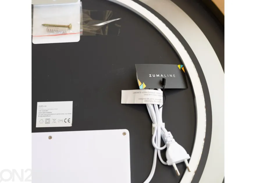 Seinäpeili Ø 60 cm LED