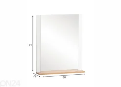 Seinäpeili Jelda 71x60 cm